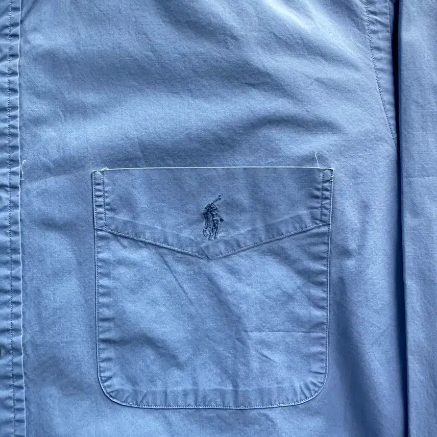 [SOLD OUT] 90s 폴로 랄프로렌 더 빅셔츠 포플린 블루 (The Big Shirt)