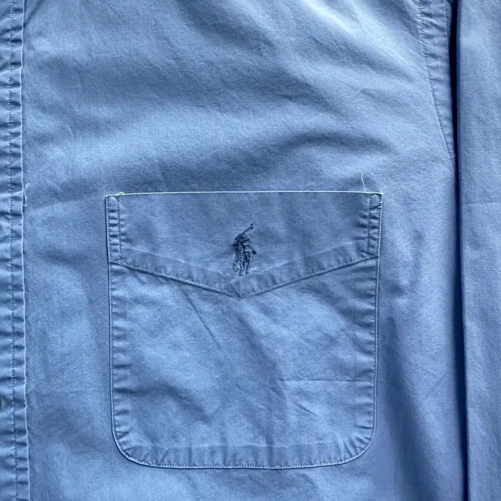 [SOLD OUT] 90s 폴로 랄프로렌 더 빅셔츠 포플린 블루 (The Big Shirt)