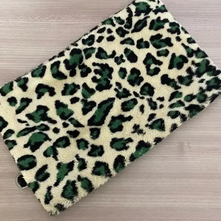 [BUNJANG] Leopard Fur Clutch Bag / 레오파드 퍼 클러치백