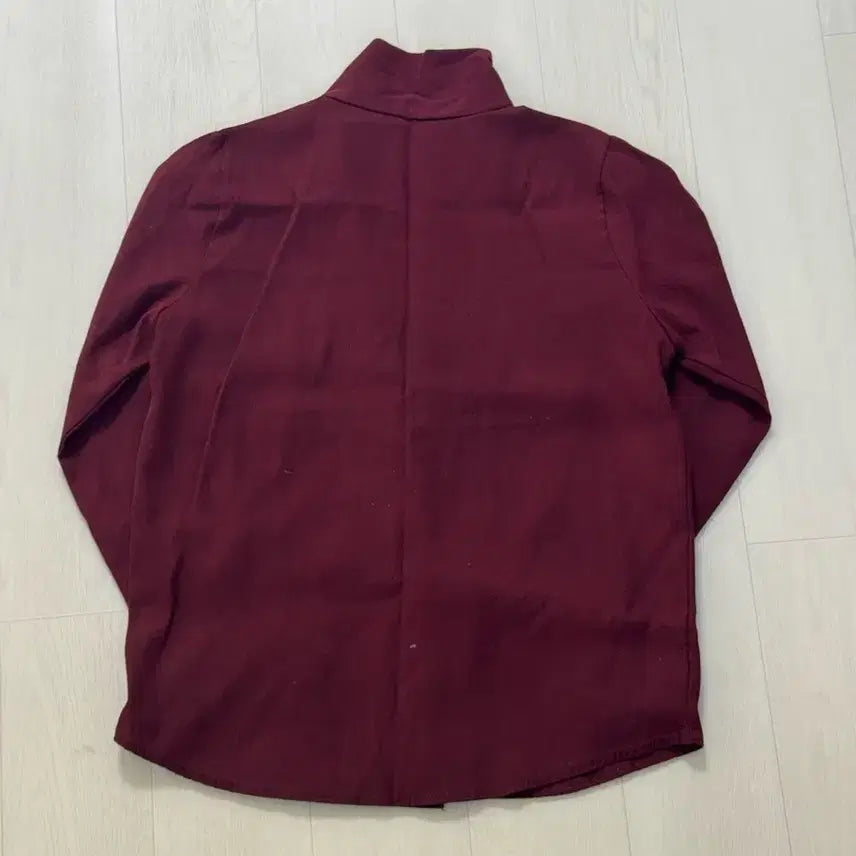 [BUNJANG] Burgundy Long Sleeve Shirt / 버건디 색상 긴팔 남방 셔츠