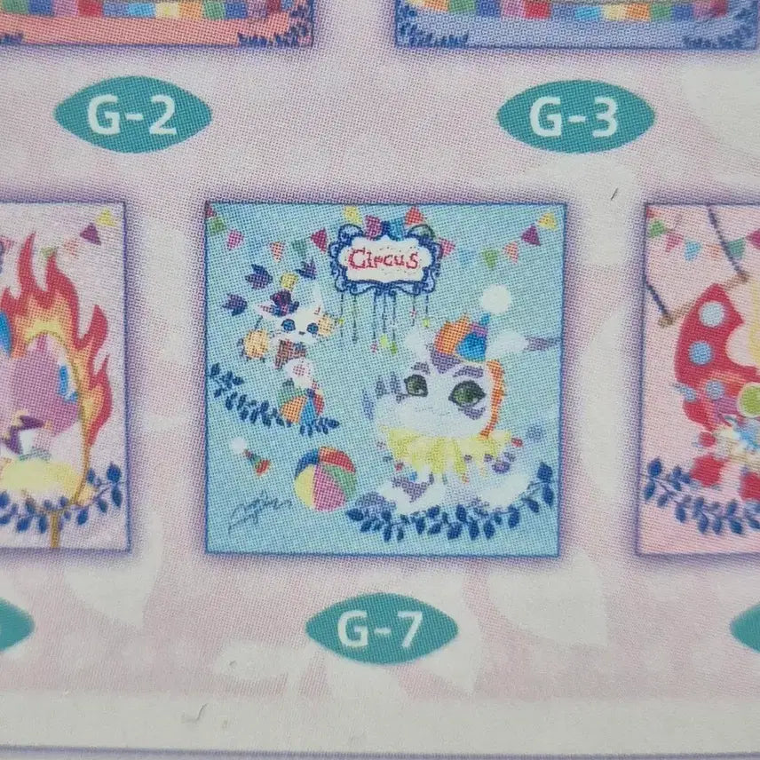 [BUNJANG] Digimon Circus Acrylic Stand &amp; Handkerchief Set / [디지몬] 서커스 쿠지 h상 아크릴 g상 손수건 (쉬라몬,가트몬,피요몬)