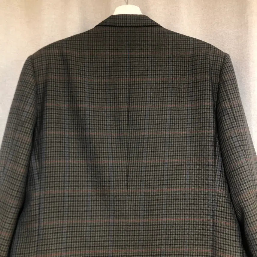 [BUNJANG] Yves Saint Laurent Classic Check Blazer Jacket / 입생로랑 YSL 체크 블레이저 자켓 100 / 클래식 빈티지