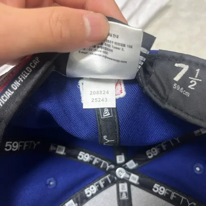 [BUNJANG] New Era LA Dodgers 59FIFTY Baseball Cap / 뉴에라 LA다저스 59FIFTY 블루 야구모자