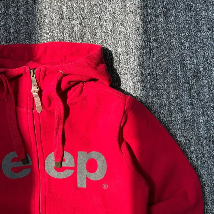 [BUNJANG] Jeep Lettering Pullover Hoodie Zip-up / jeep 레터링 풀오버 후드집업
