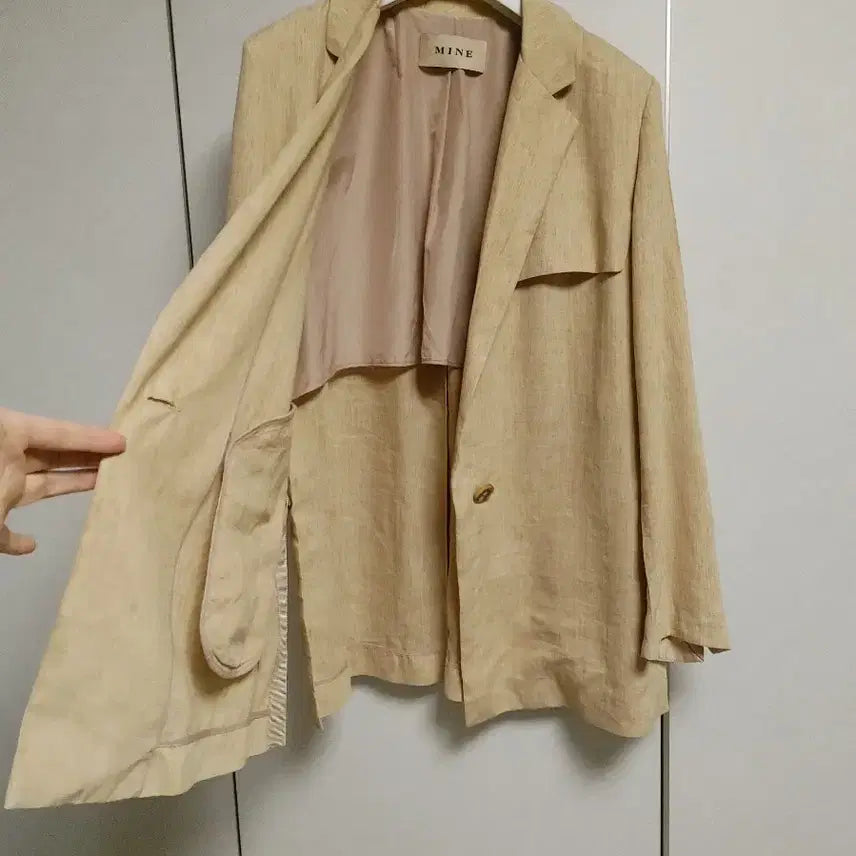 [BUNJANG] Hanseom Mine Linen Blend Jacket / 한섬 마인 린넨블랜드 쟈켓
