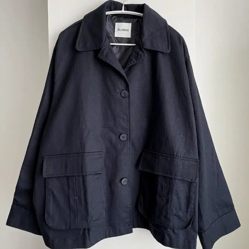[SOLD OUT] D.chive 오버핏 네이비 포켓 자켓