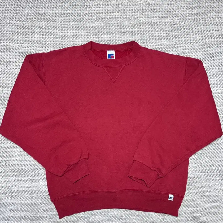 [BUNJANG] 00s Russell Athletic Red Sweatshirt / (M) 00s 빈티지 러셀 애슬레틱 레드 맨투맨