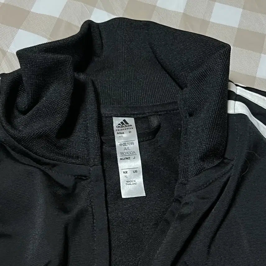 [BUNJANG] Adidas Track Top Black XL / 아디다스 져지 블랙 XL 집업 삼선 트랙탑 하자