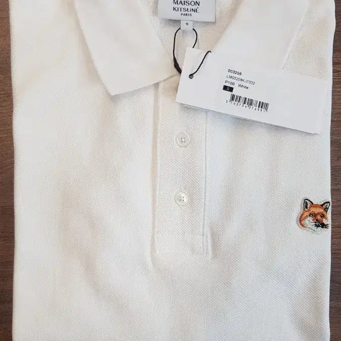 [BUNJANG] Maison Kitsune Fox Head White Polo Shirt / NM48정품새상품>메종키츠네 폭스헤드 화이트 폴로티