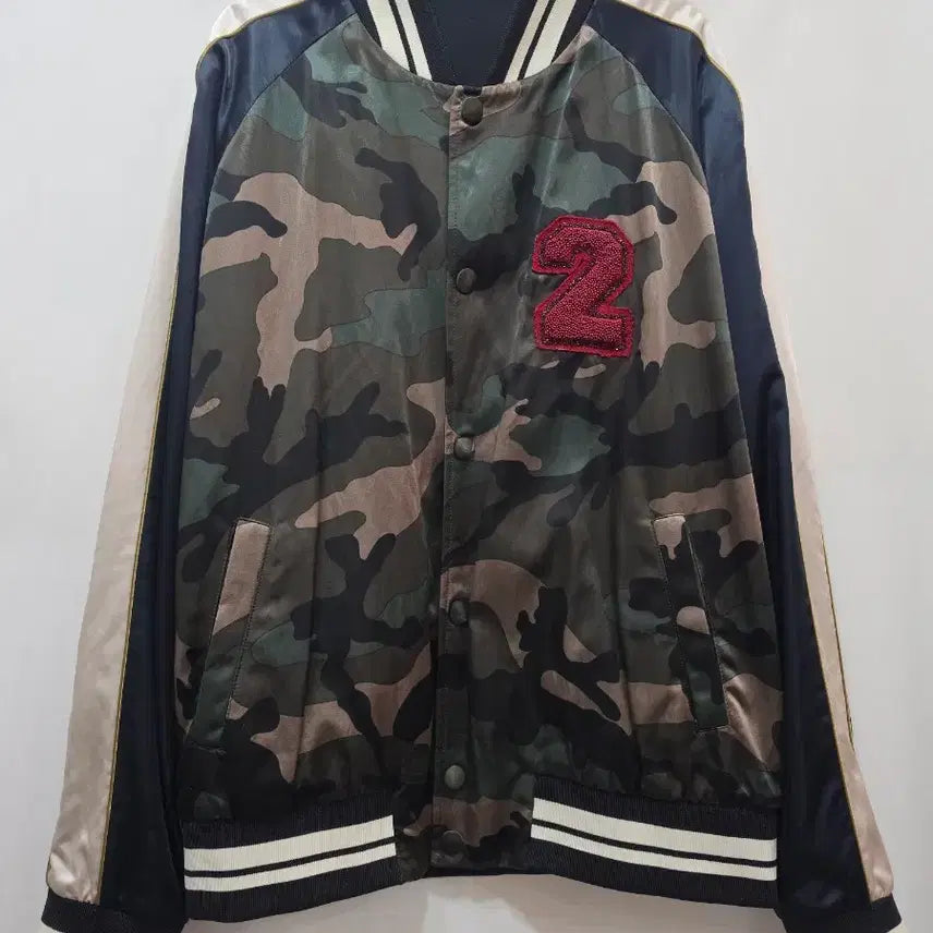 [BUNJANG] Valentino Camo Baseball Jumper / (정품)발렌티노 카모 야구 점퍼