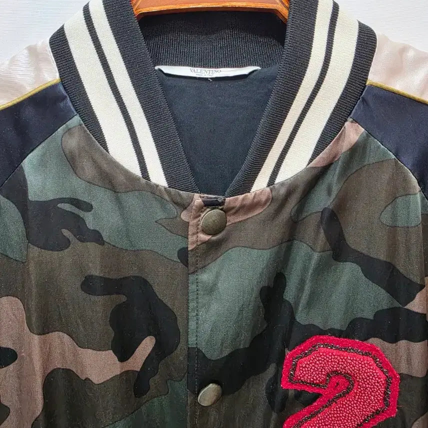 [BUNJANG] Valentino Camo Baseball Jumper / (정품)발렌티노 카모 야구 점퍼