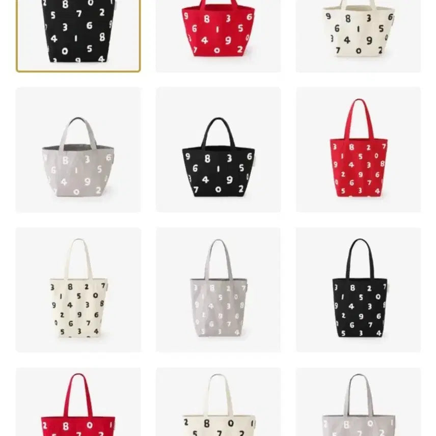 [BUNJANG] SOU.SOU Numeric Eco Bag Large / 소우소우 숫자 에코백 L 사이즈