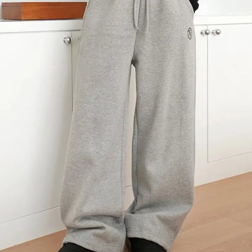 [BUNJANG] KikiKo Embroidered String Wide Pants / 키키코 기모자수스트링와이드팬츠-WI
