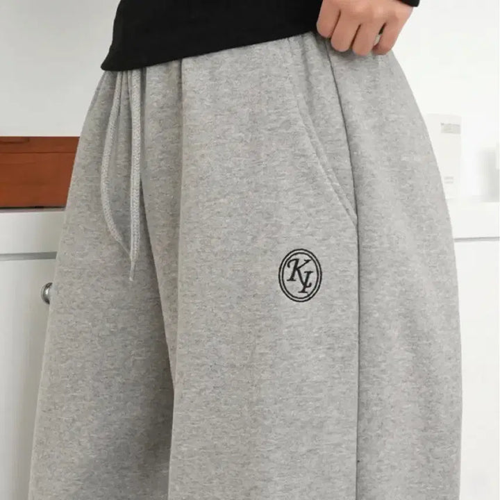 [BUNJANG] KikiKo Embroidered String Wide Pants / 키키코 기모자수스트링와이드팬츠-WI