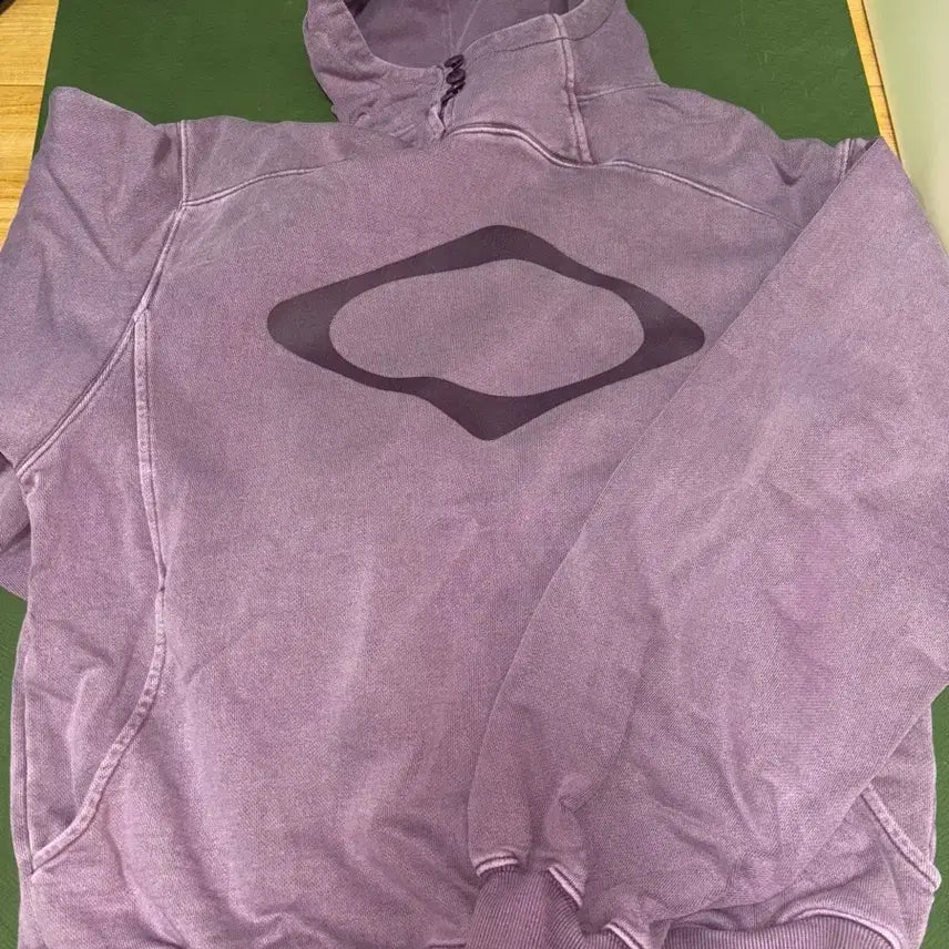 [BUNJANG] Mischief Rhombus Side Button Up Hood Washed Red Brown / (W) 미스치프 롬버스 사이드 버튼 업 후드 워시드 레드 브라운