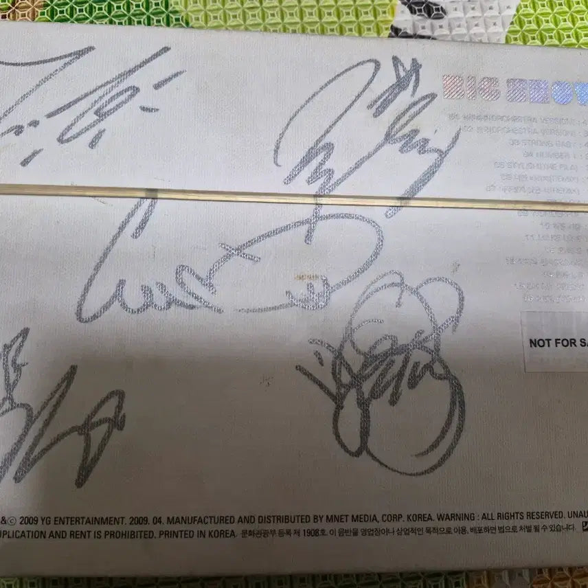 [BUNJANG] BIGBANG Signed CD Album / 빅뱅 친필싸인 음반 CD