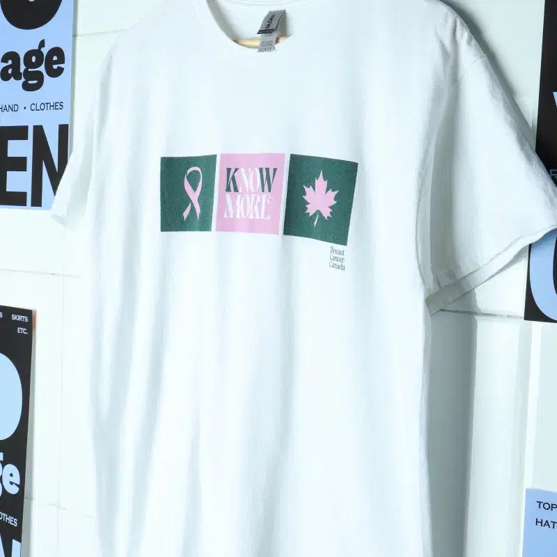 [BUNJANG] Gildan USA White Leaf Graphic T-Shirt / (L-XL) 길단 반팔 티셔츠 USA 흰색 화이트 낙엽 그린-17FF9