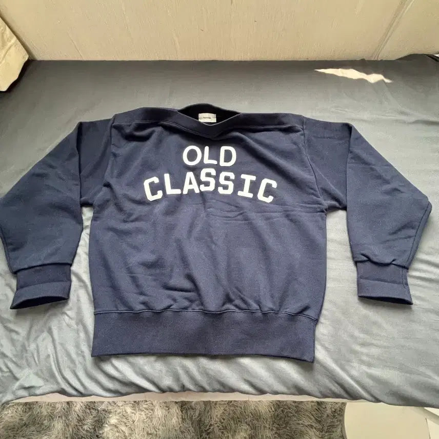 [BUNJANG] Nomade Old Classic Navy Sweatshirt / Nomade 올드클래식 네이비 맨투맨