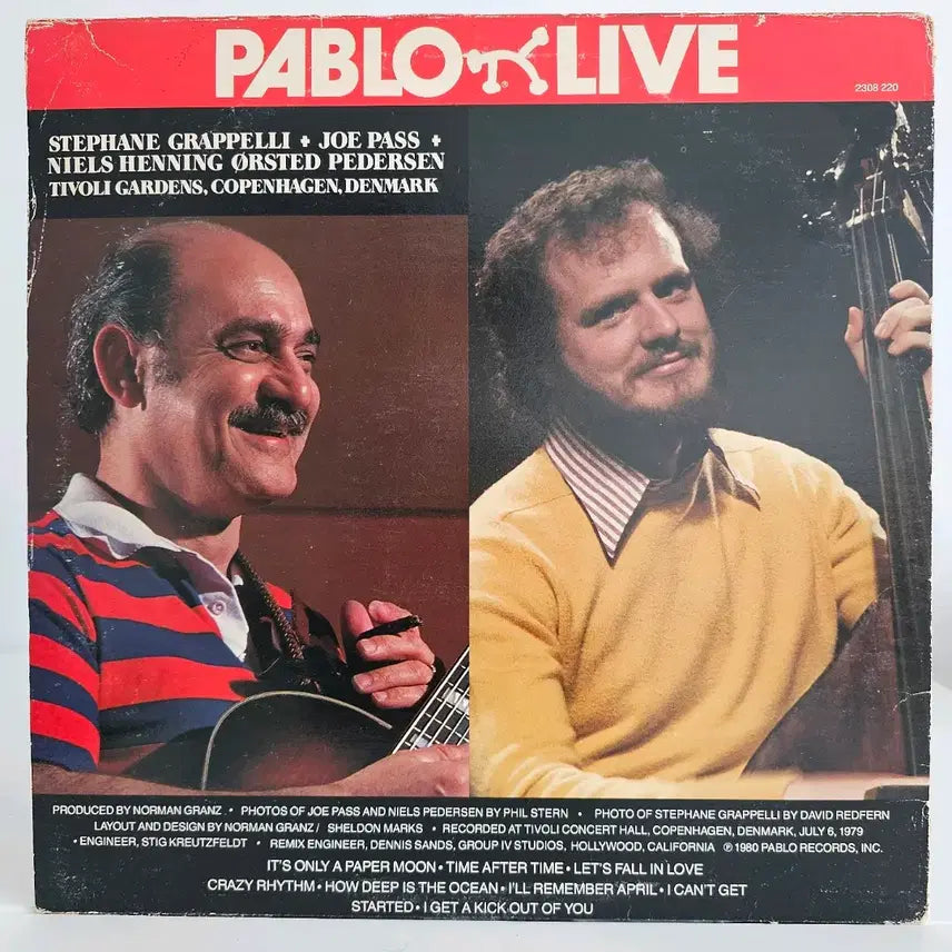 [BUNJANG] Pablo Stéphane Grappelli Live LP Record / 파블로 스테판 그라펠리 라이브 LP 레코드