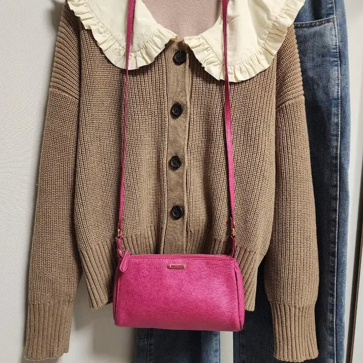 [BUNJANG] Fendi Leather Mini Crossbody Bag / 펜디 가죽  미니 크로스백
