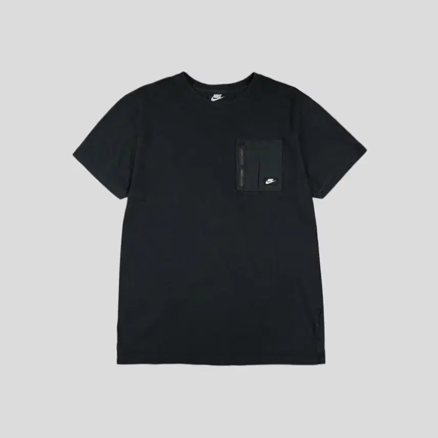 [BUNJANG] 나이키 피그먼트 블랙 화이트 퓨추라로고 체스트포켓 코튼 반팔 티셔츠 L / 나이키 피그먼트 블랙 화이트 퓨추라로고 체스트포켓 코튼 반팔 티셔츠 L