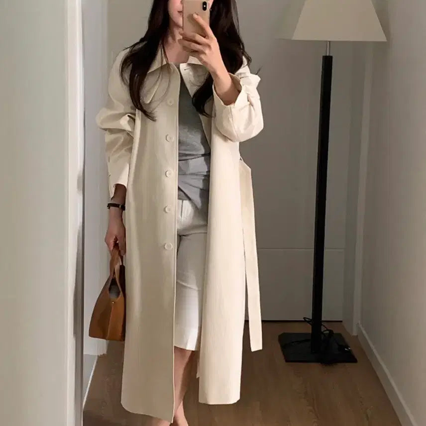 [BUNJANG] Mute Label Trench Coat / 뮤트라벨 트렌치코트