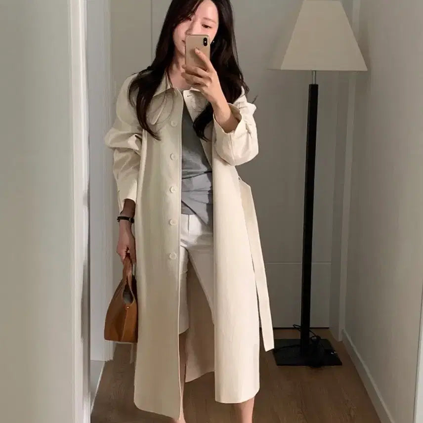 [BUNJANG] Mute Label Trench Coat / 뮤트라벨 트렌치코트