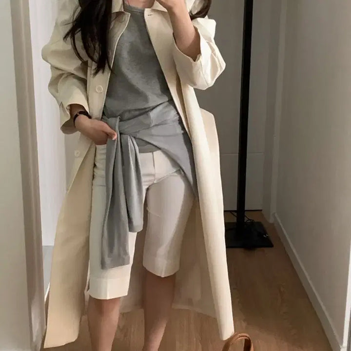 [BUNJANG] Mute Label Trench Coat / 뮤트라벨 트렌치코트