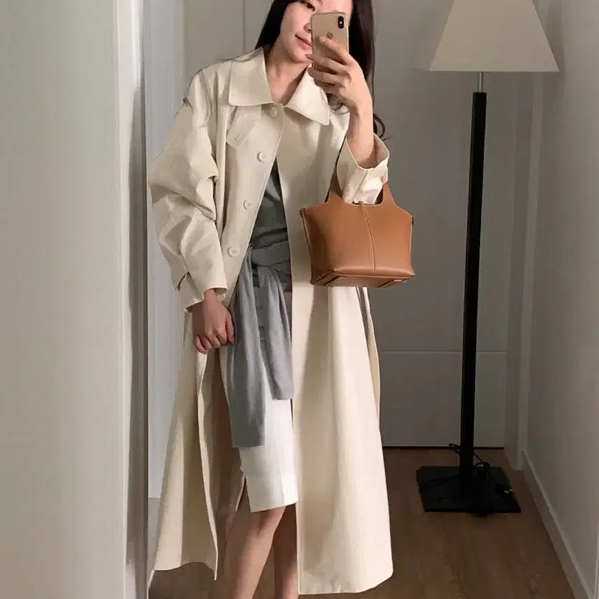 [BUNJANG] Mute Label Trench Coat / 뮤트라벨 트렌치코트
