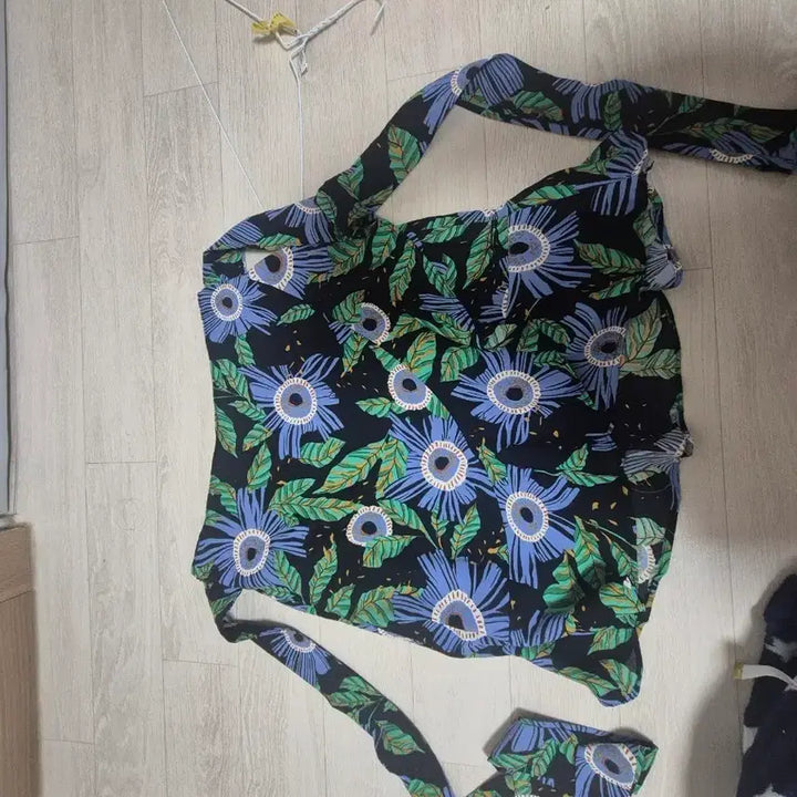 [BUNJANG] Floral Pattern Skirt / 플라워 패턴 치마