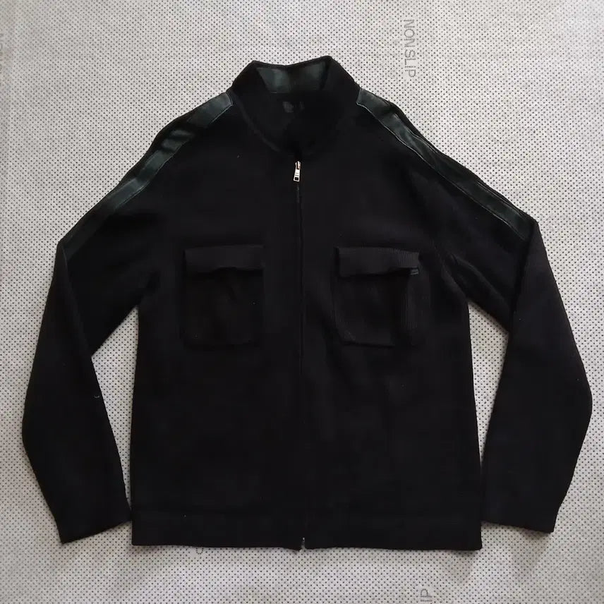 [BUNJANG] TIME Zip-up Knit Cardigan Black / TIME 짚업 니트 가디건 블랙
