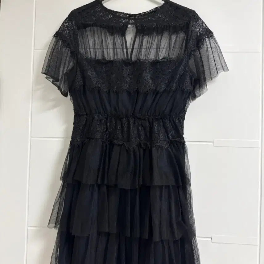 [BUNJANG] ZARA Lace Layered Mini Dress / 자라 레이스 원피스