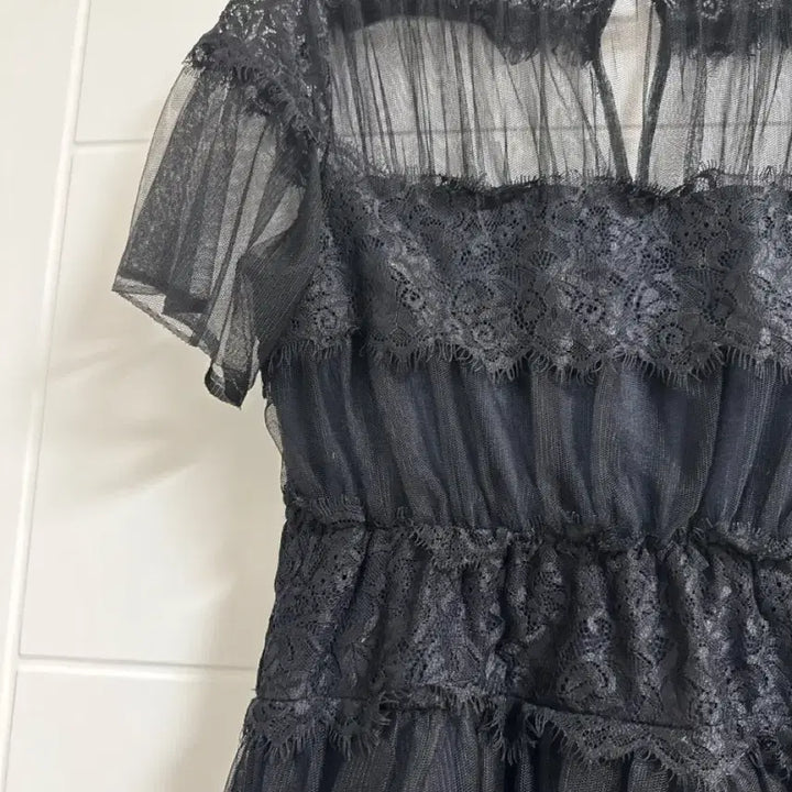 [BUNJANG] ZARA Lace Layered Mini Dress / 자라 레이스 원피스