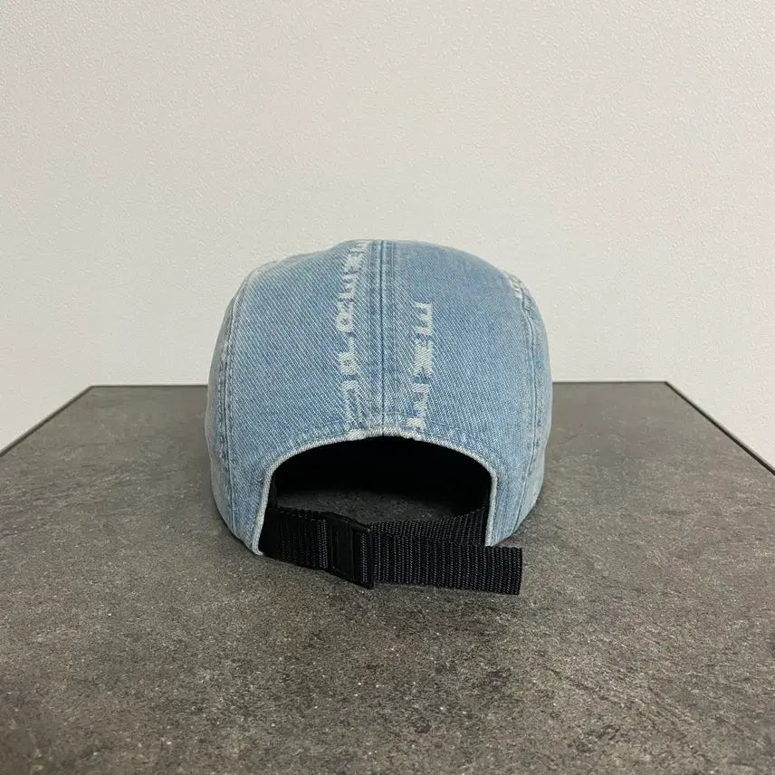[BUNJANG] Supreme Box Logo Camp Cap Washed Denim Hat / (OS) 슈프림 박스로고 캠프캡 모자 워시드 데님
