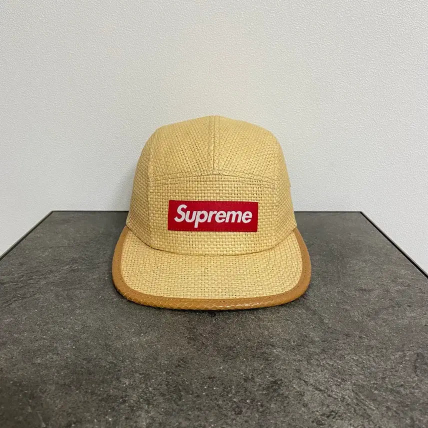 [BUNJANG] Supreme Box Logo Camp Cap Hat Rattan Tan / (OS) 슈프림 박스로고 캠프캡 모자 라탄 탄