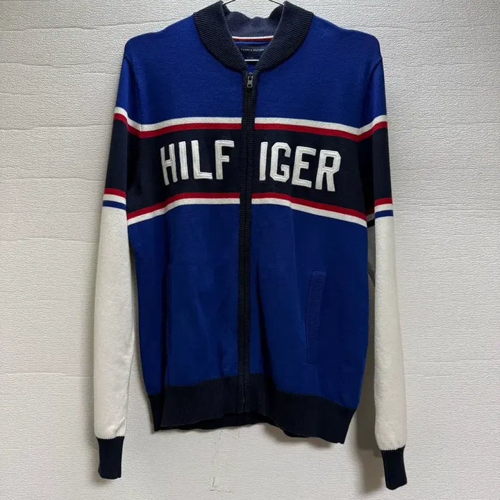 [BUNJANG] Tommy Hilfiger Knit Blouson Zip-up / 타미힐피거 블루종 니트 집업