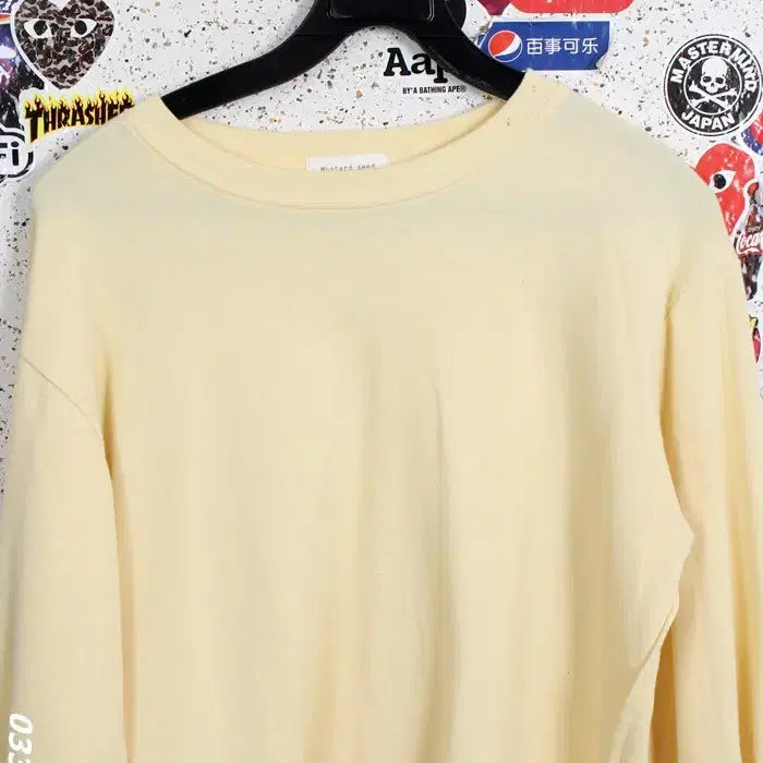 [BUNJANG] Mustard Seed Long Sleeve T-Shirt / 여성F / 머스타드시드 국내제작 데일리 긴팔티YE 5-31