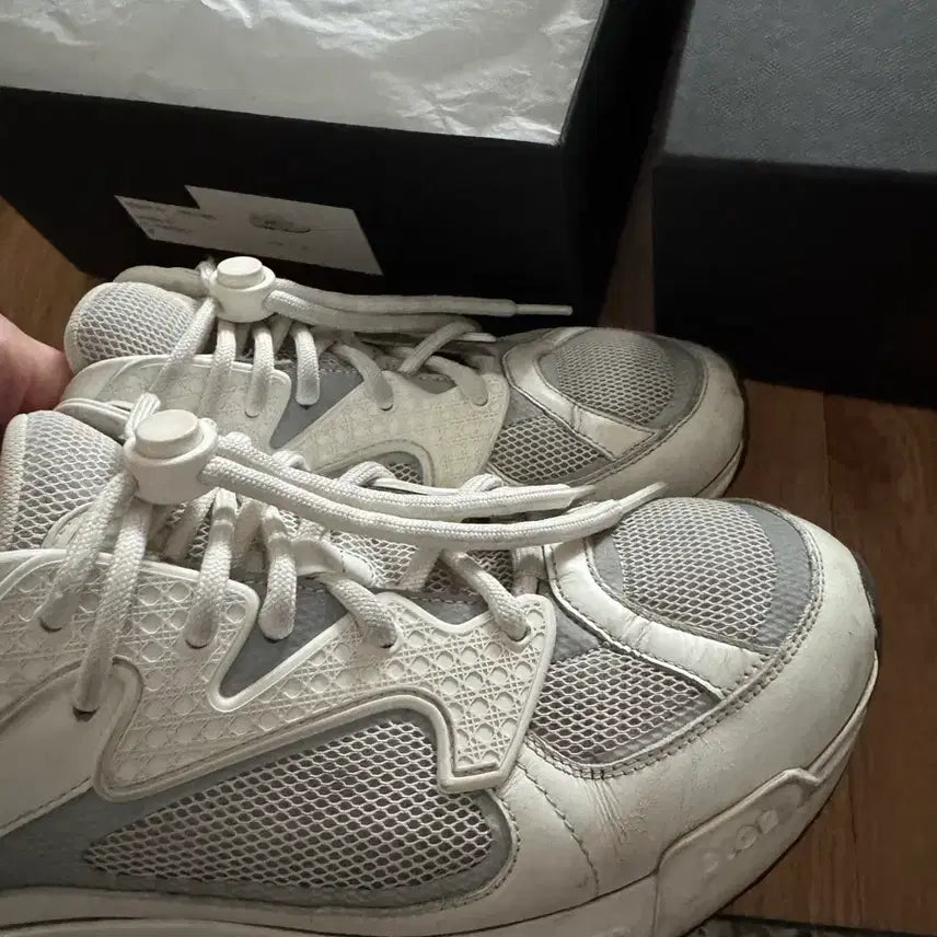 [BUNJANG] Dior B24 Oblique White Sneakers / [40] 디올 b24 오블리크 화이트