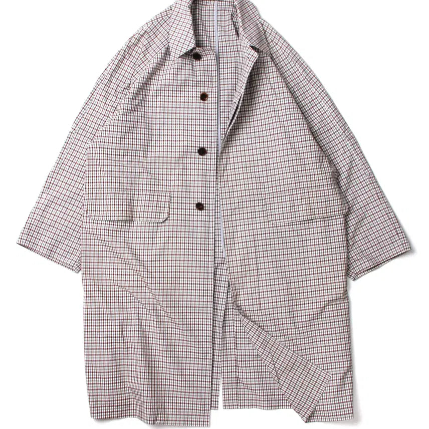 [SOLD OUT] AURALEE FINX WEATHER  CLOTH CHECK COAT