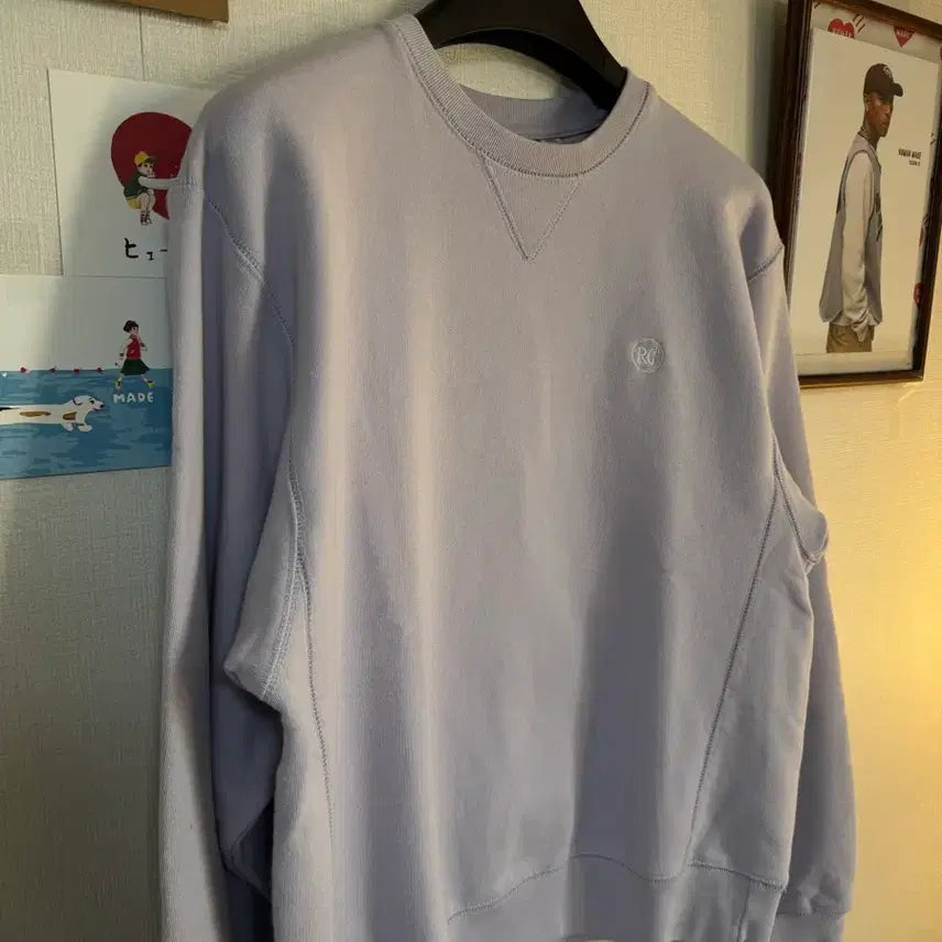 [BUNJANG] RECTO Lavender Cotton Sweatshirt / [F]렉토 라벤더 맨투맨