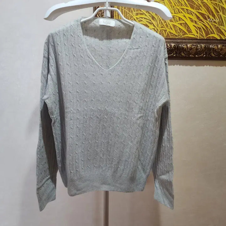 [BUNJANG] Mint Gray Thin Spring Knit / 민트그레이 얇은 봄 니트