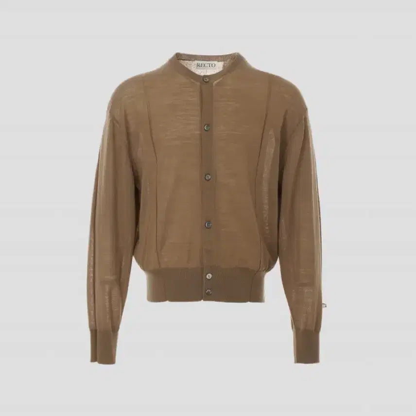[BUNJANG] RECTO Jacquard Patch Sheer Cardigan / [새상품] 렉토 자카드 패치 시어 가디건