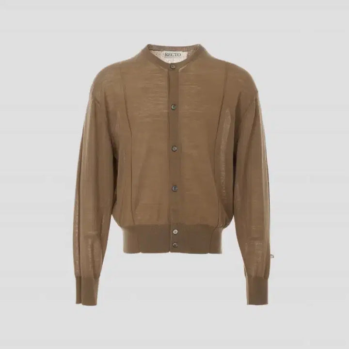 [BUNJANG] RECTO Jacquard Patch Sheer Cardigan / [새상품] 렉토 자카드 패치 시어 가디건