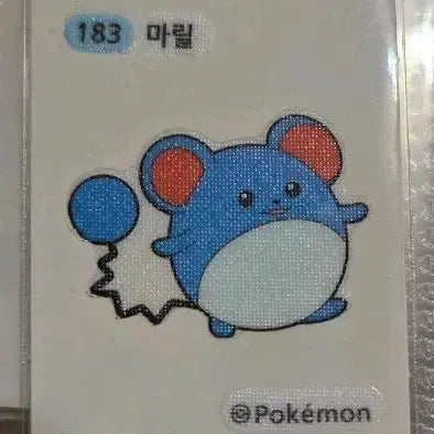 [BUNJANG] 포켓몬 마릴 띠부씰 / 포켓몬 마릴 띠부씰