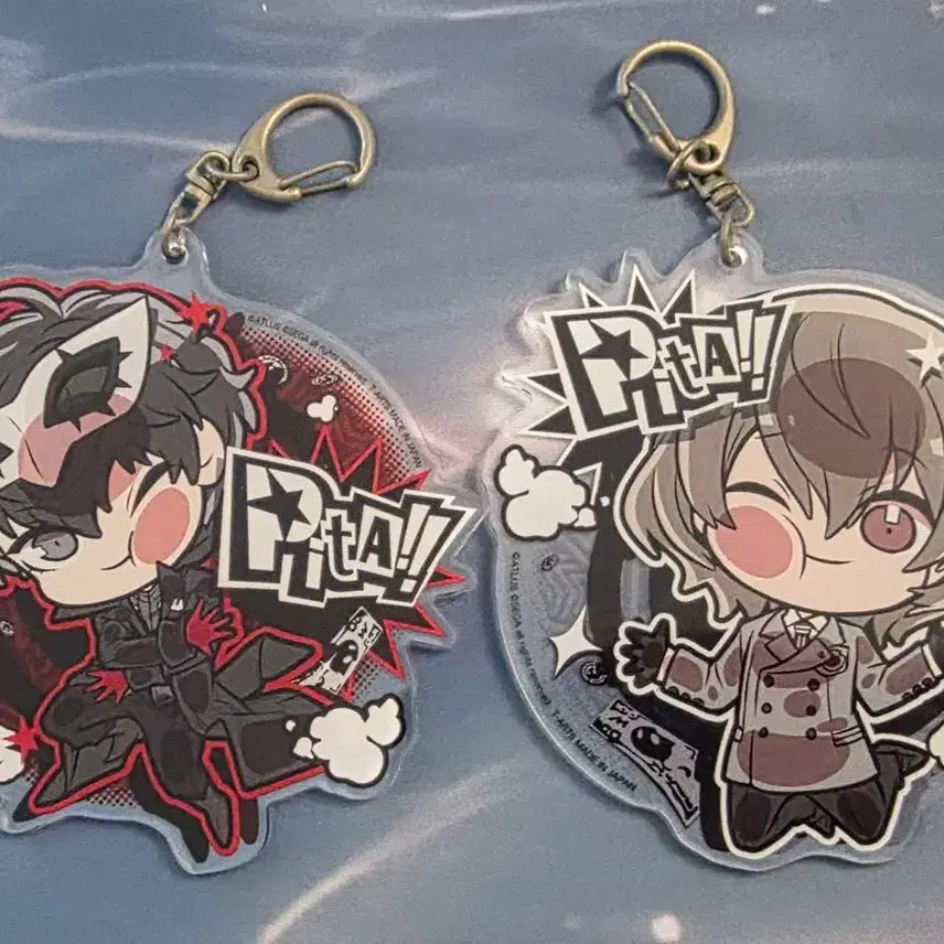 [BUNJANG] Persona 5 Royal Joker &amp; Akechi Acrylic Keyring Bundle Set / 일괄) 페르소나5 로얄 피타 아크릴 키링 조커 아케치