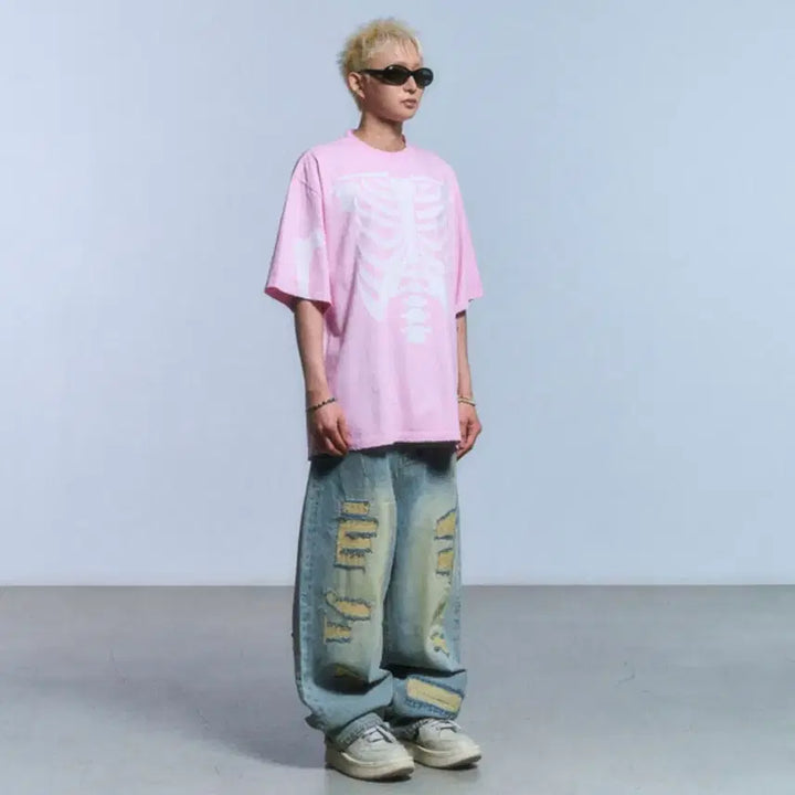 [BUNJANG] Skeism Inducing Damage Jeans / 스키즘인듀싱 데미지 진 M