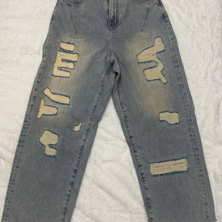 [BUNJANG] Skeism Inducing Damage Jeans / 스키즘인듀싱 데미지 진 M
