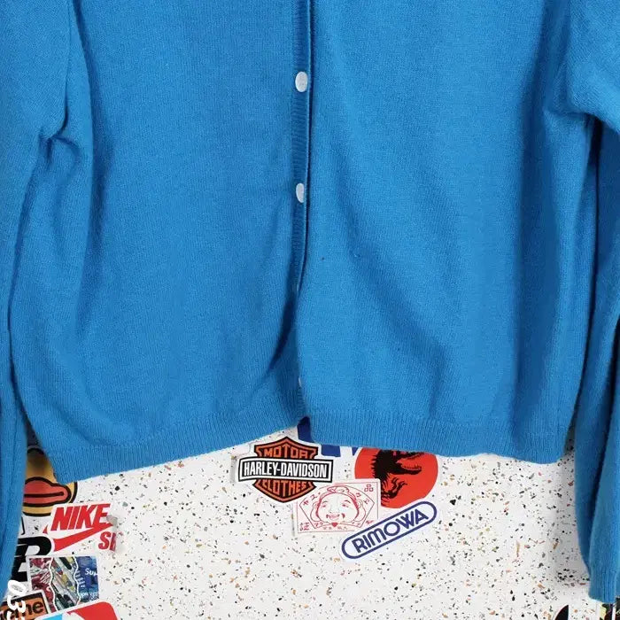 [BUNJANG] Simply Blue V-Neck Cardigan / 여성F / 심플리 블루 브이넥 가디건BL 5-51