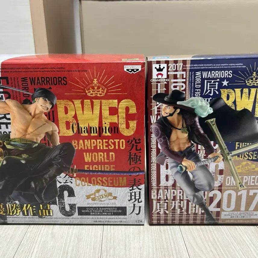 [BUNJANG] One Piece Zoro &amp; Mihawk Banpresto Figures Set / 원피스 조로 미호크 반프레스토 피규어