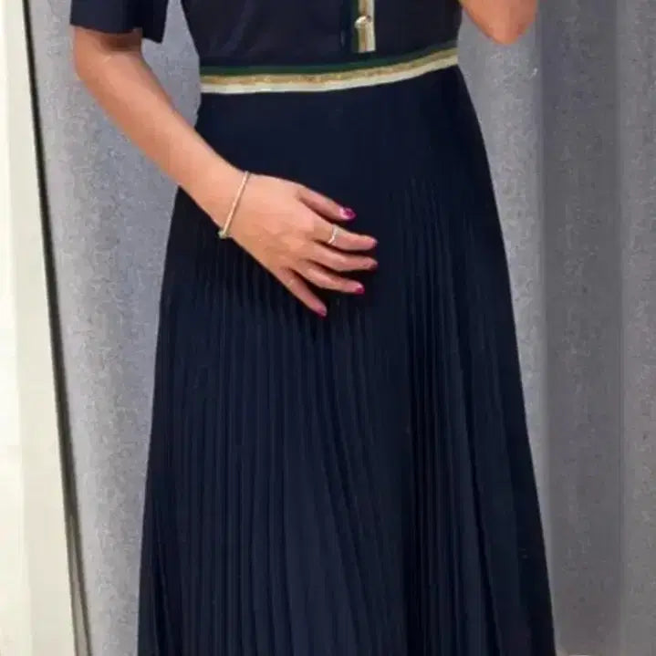 [BUNJANG] Sandro Pleated Dress / 산드로 플리츠 원피스